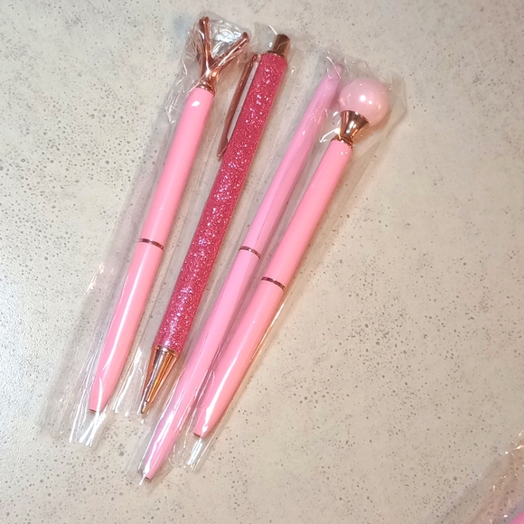 Glam Ink Pens | Pink and Prime Products | Black Ink | 4 in a Pack | NEW ITEM - Picture 3 of 10